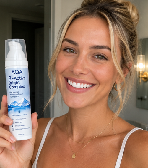 AQA foam-toothpaste