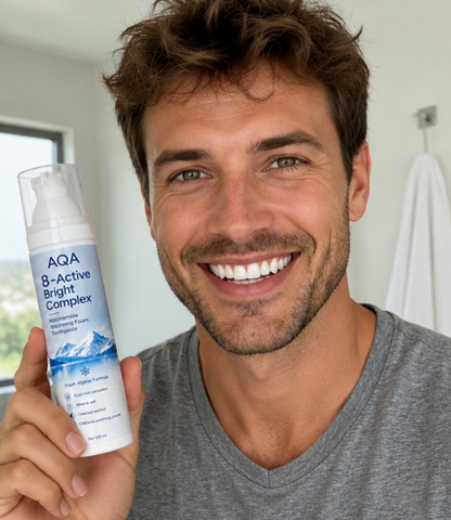 AQA foam-toothpaste