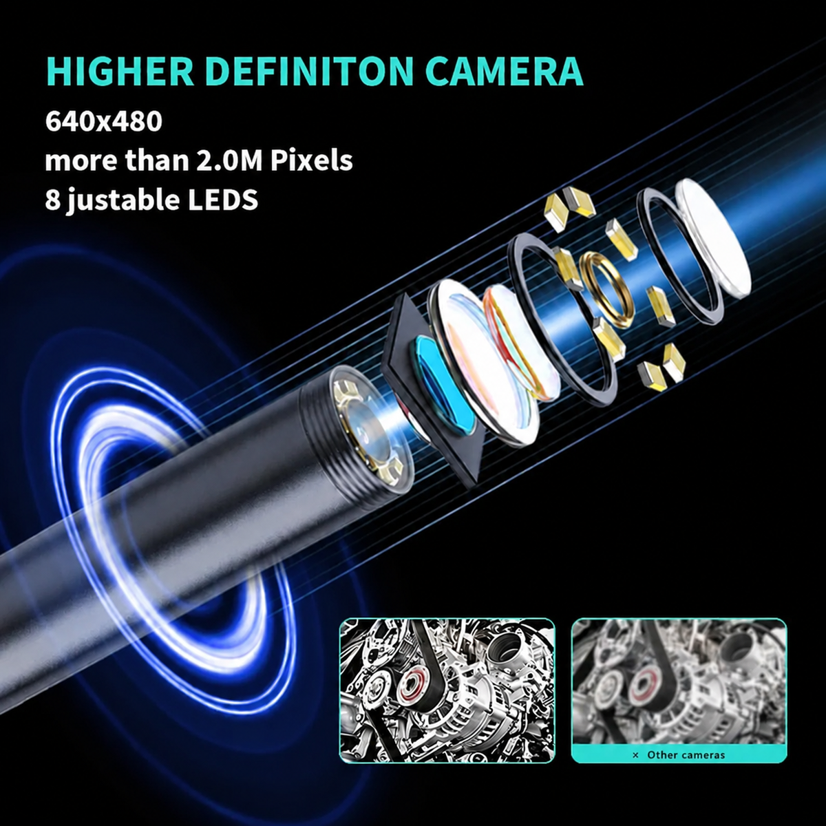 🎁Last Day Promotion 50% OFF🔥16.4ft HD Endoscope Camera for iPhone & Android
